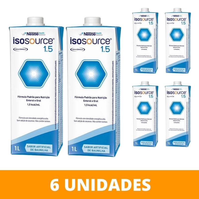 ISOSOURCE 1 5 cal Baunilha 6 un Nestlé Suprevida